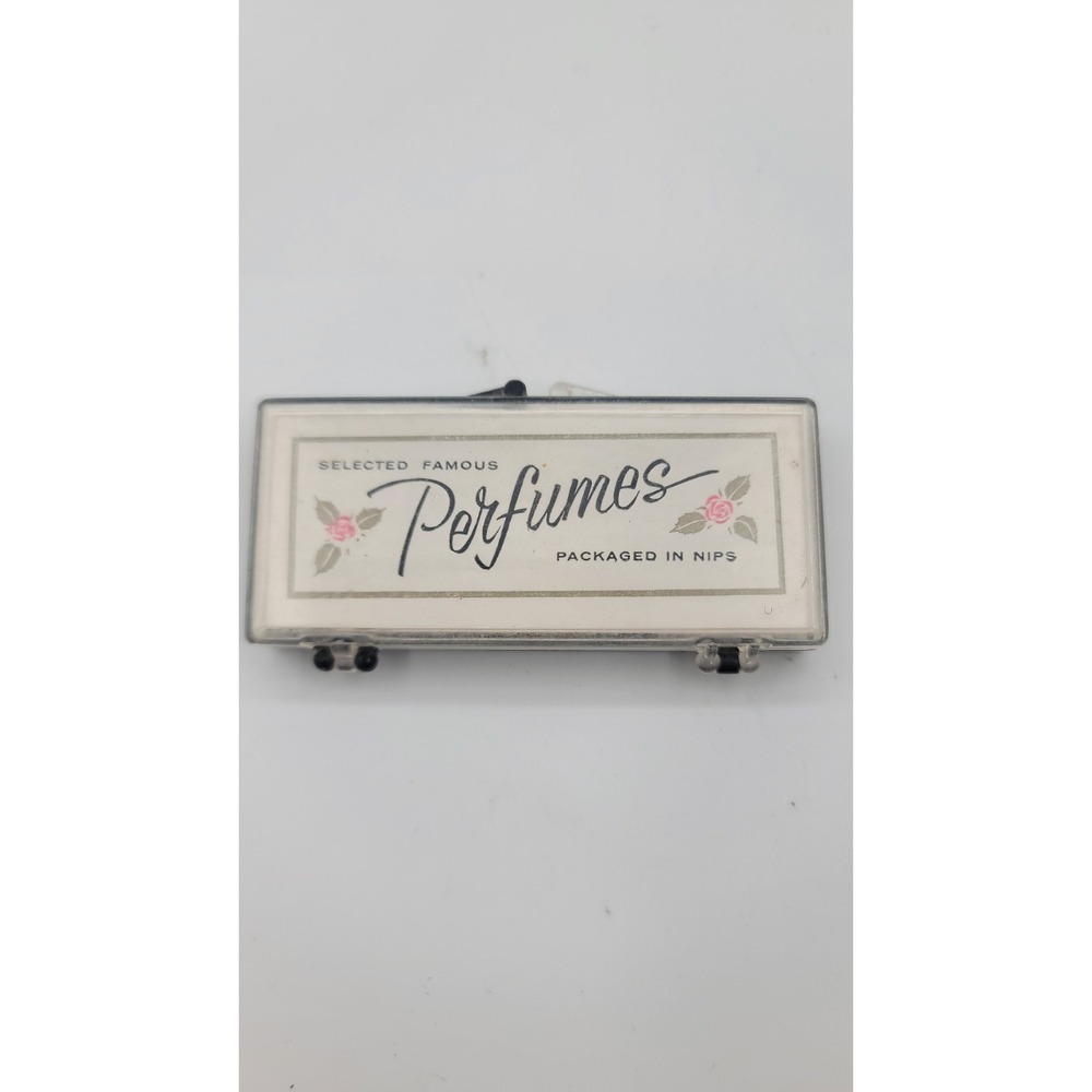 Vintage 1950's Selected Famous Perfumes Packaged in Nips (8 Vials) in Case‎
